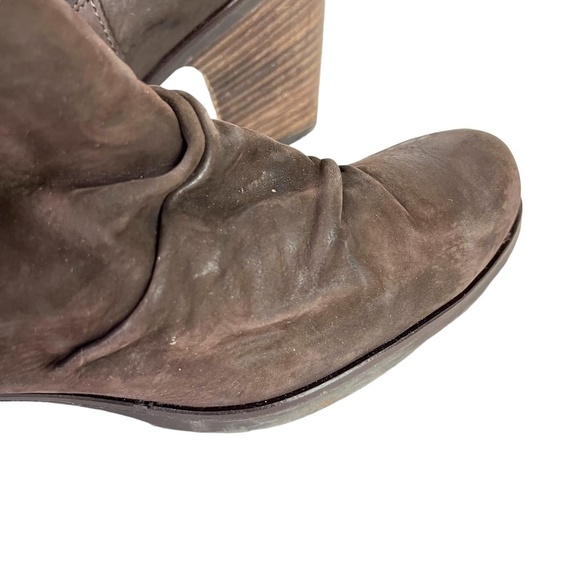 PAUL GREEN Genuine Leather Chunky High Heels Ankle Booties Boots Stretch sz 9.5 - Picture 12 of 16